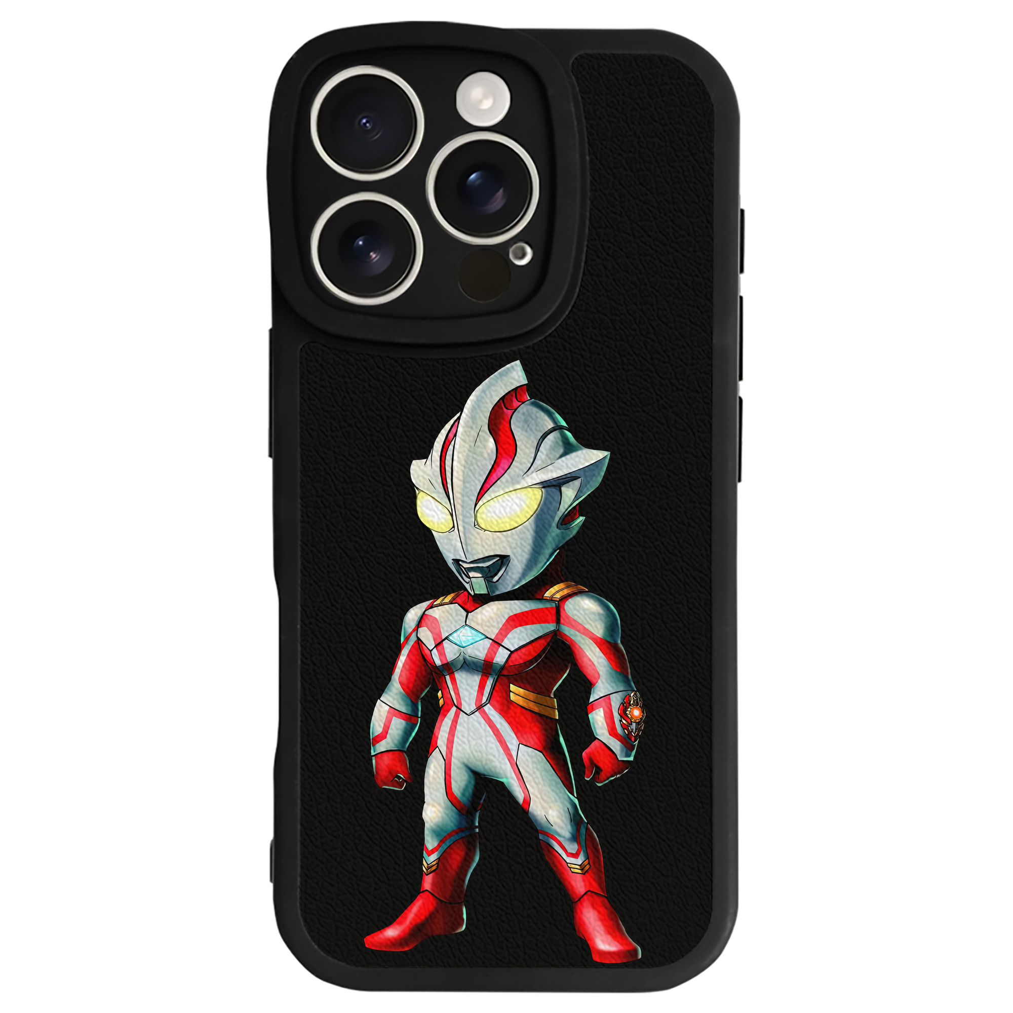 （画像用） ウルトラマン Ultraman 【iPhone 16シリーズ対応】シリコンスマホケース（レザー調） 材質：シリコン